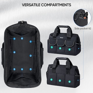 Foto 2 | Foto 2 | Bolsa De Herramientas Ticonn 30 Cm Impermeable Con Correas Reflectantes - Venta Internacional.