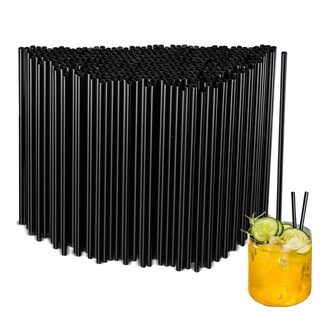 Foto 1 | Foto 1 | Pajitas Desechables Summerdate 500 Unidades Negras 13 Cm/21 Cm - Venta Internacional.