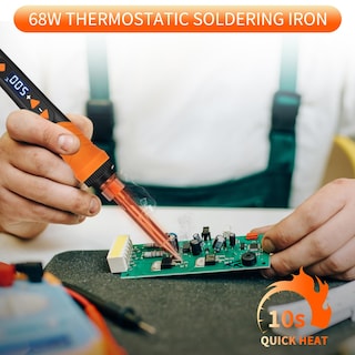 Foto 2 | Foto 2 | Kit De Soldador K Kernowo 68w Lcd 12 En 1 200-500 °c - Venta Internacional.