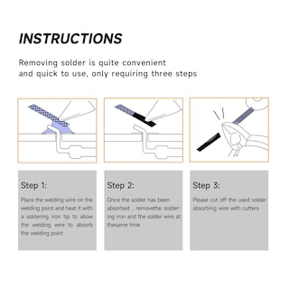 Foto 4 | Foto 4 | Mecha De Soldadura Towot Trenzada Fundente 100% Cobre - Venta Internacional.