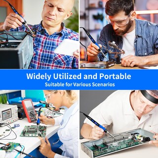 Foto 7 | Foto 7 | Kit De Soldador Pneck 80 W Lcd De Temperatura Ajustable 12 En 1 - Venta Internacional.