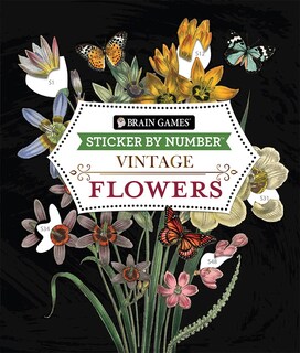 Foto 1 | Foto 1 | Pegatina De Number Brain Games Vintage Flowers (28 Imágenes) - Venta Internacional.