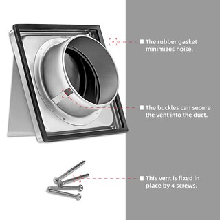 Foto 4 | Foto 4 | Extractor De Ventilación De Pared Fresh Speed De 6 Pulgadas Con Tapa Antirretorno - Venta Internacional.