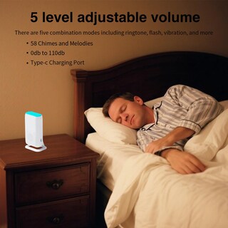 Foto 5 | Foto 5 | Alarma Con Sensor De Cama Para Prevención De Caídas Merlrr Con 58 Melodías Y Led - Venta Internacional.