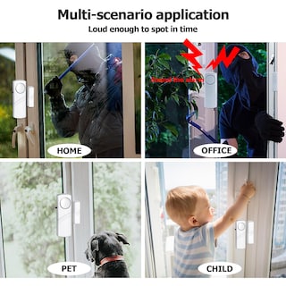 Foto 6 | Foto 6 | Alarma De Seguridad Para Puertas Y Ventanas Sensor Inalámbrico Plojop De 90 Db (paquete De 16) - Venta Internacional.