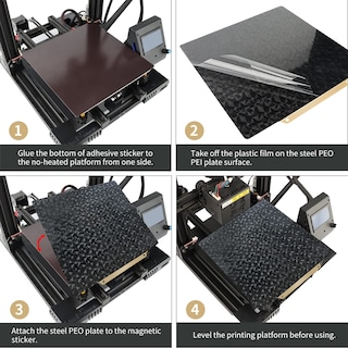 Foto 7 | Foto 7 | Placa De Construcción Magnética Peo+pei De Impresión 3d De 310 X 310 Mm Para Cr10 - Venta Internacional.