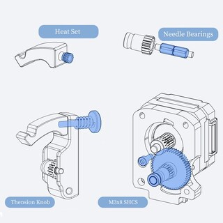 Foto 5 | Foto 5 | Accesorios Para Impresoras 3d Kit De Herrajes De Doble Engranaje Para Extrusora Voron 2.4 - Venta Internacional.