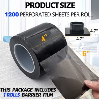 Foto 2 | Foto 2 | Rollo De Película De Barrera Keedolla Negro 4 X 6 Cm 1200 Hojas - Venta Internacional.