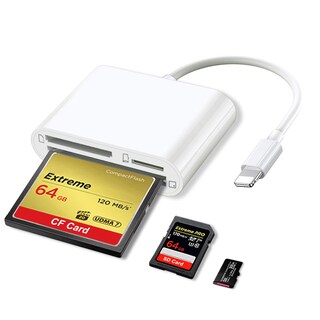 Foto 1 | Foto 1 | Lector De Tarjetas Sd Cf Compatible Con Iphone/ipad - Ceotsak - Venta Internacional.