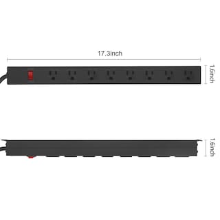 Foto 2 | Foto 2 | Power Strip Hhsoet De Metal Con 8 Enchufes Y Cable De Interruptor De 1 5 M - Venta Internacional.