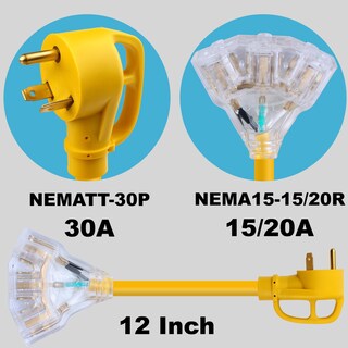 Foto 2 | Foto 2 | Adaptador Aukzily De Distribución De Generador De 30 Amperios A 110 V Y 15 Amperios - Venta Internacional.