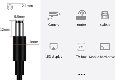 Foto 3 | Foto 3 | Cable De Repuesto Para Adaptador De Corriente 15 V 5 A 75 W Para Neewer Ring Light - Venta Internacional.