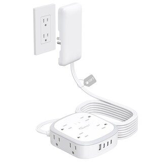 Foto 1 | Foto 1 | Cable De Extensión Plano Regleta De Alimentación Nutict 8 Salidas 3 Usb-c 1 Usb-a - Venta Internacional.