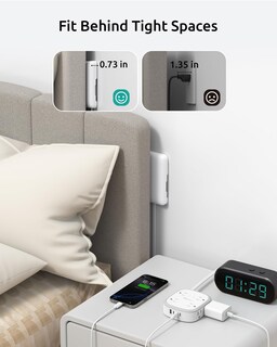 Foto 3 | Foto 3 | Cable De Extensión Plano Regleta De Alimentación Nutict 8 Salidas 3 Usb-c 1 Usb-a - Venta Internacional.