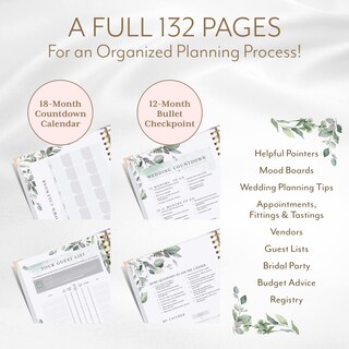 Foto 4 | Foto 4 | Planificador De Bodas Tu Día Perfecto Para La Novia Con Calendario De Cuenta Regresiva - Venta Internacional.