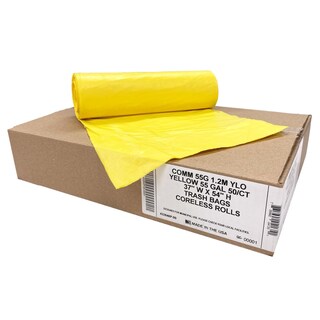 Foto 2 | Foto 2 | Bolsas De Basura Ultrasac Heavy Duty De 55 Galones Color Amarillo Paquete De 50 - Venta Internacional.