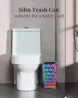 Foto 7 | Foto 7 | Bote De Basura Rxlvcky De Cerámica Colorida Para Baño Y Cocina - Venta Internacional.
