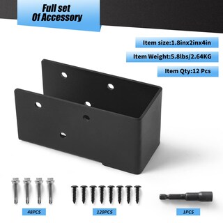 Foto 4 | Foto 4 | Perchas Ocultas Para Viguetas Axwhys Q235b De Acero 2x4 12 Unidades - Venta Internacional.