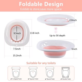 Foto 4 | Foto 4 | Sitz Bath Kait-uozhe Para Asiento De Inodoro Hemorroides Después Del Parto - Venta Internacional.