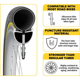 Foto 4 | Foto 4 | Inner Tube Ultraverse Para Rueda De Bicicleta De 28 Pulgadas 700 X 23-25 Cm - Venta Internacional.