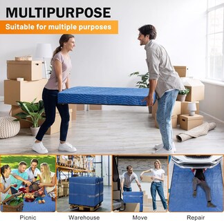 Foto 6 | Foto 6 | Mantas De Mudanza Udareit Acolchadas Resistentes 40 X 72 Pulgadas Paquete De 3 - Venta Internacional.