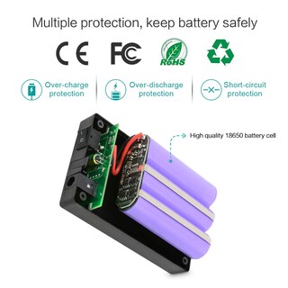 Foto 3 | Foto 3 | Paquete De Baterías Talentcell 12 V Dc 3000 Mah Con Cargador Negro - Venta Internacional.