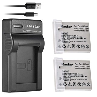 Foto 1 | Foto 1 | Cargador De Baterías Kastar Para Nb-4l Nb4l Elph 100 300 310 330 - Venta Internacional.