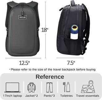 Foto 4 | Foto 4 | Mochila Mzipline Para Portátil Grande De 28 Litros Con Cierre De Combinación Negra - Venta Internacional.