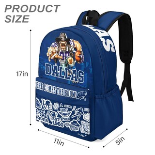 Foto 6 | Foto 6 | Mochila De Fútbol Wtkblan Dallas Fans Azul De Gran Capacidad - Venta Internacional.