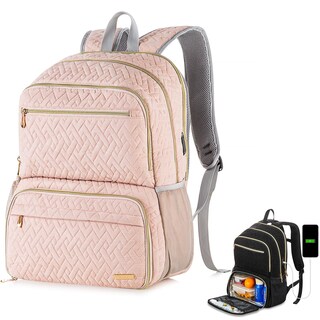 Foto 1 | Foto 1 | Mochila Baoxa Para Portátil De 17 Pulgadas Para Mujer Con Puerto Usb Color Rosa - Venta Internacional.