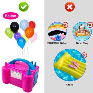 Foto 5 | Foto 5 | Bomba Eléctrica Para Globos Siasky Portátil De Doble Boquilla 600 W 110 V - Venta Internacional.
