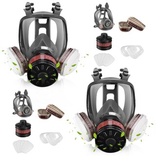Foto 1 | Foto 1 | Máscara Antigás De Respiración Facial Completa Weidahh Reutilizable Juego De 2 - Venta Internacional.
