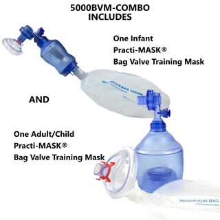 Foto 2 | Foto 2 | Máscara De Entrenamiento De Rcp Wnl Products 5000bvm-combo Con Bvm Para Adultos Y Niños - Venta Internacional.