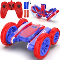 Coche Con Mando A Distancia Blissbud Spider  Giratorio 360°  4wd  Azul Y Rojo - Venta Internacional.