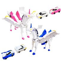 Coche De Carreras Transforming Car Robot Toy Fogsea Unicorn  Azul - Venta Internacional.