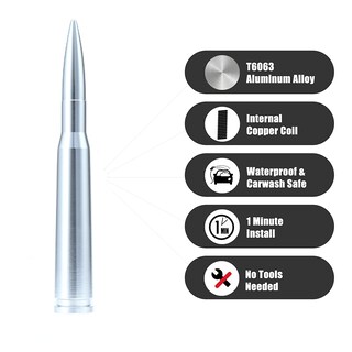 Foto 3 | Foto 3 | Antena Truck Bullet Czswch 50 Cal Compatible Con Ford Y Dodge - Venta Internacional.