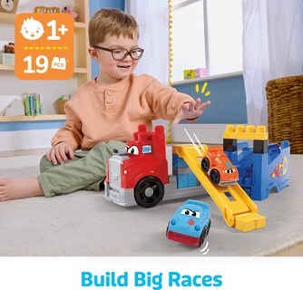 Foto 2 | Foto 2 | Set De Juguetes Building Blocks Mega Bloks First Builders Con 2 Coches - Venta Internacional.