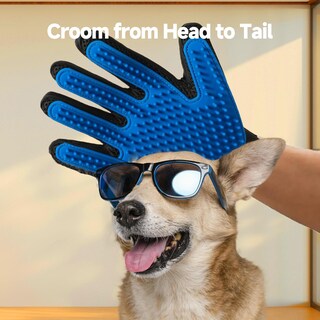 Foto 5 | Foto 5 | Guantes De Aseo Para Mascotas Nvnan Efficient Deshedding 1 Par Azules - Venta Internacional.