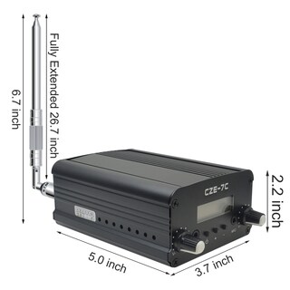 Foto 2 | Foto 2 | Transmisor Fm Basewish 7w 1w De Largo Alcance Con Lcd Y Cable De 3.5 Mm - Venta Internacional.