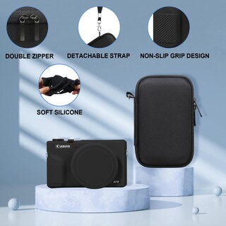 Foto 5 | Foto 5 | Funda De Cámara Canboc Para Canon Powershot G7x Mark Iii Color Negro - Venta Internacional.