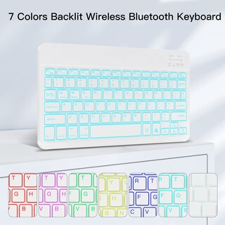 Foto 7 | Foto 7 | Funda Con Teclado Juqitech Para Ipad 10.2 9ª 8ª Generación Rosa - Venta Internacional.