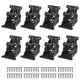 Foto 1 | Foto 1 | Soportes Plegables Spiflamm Con Bisagra Autoblocante Paquete De 8 Color Negro - Venta Internacional.