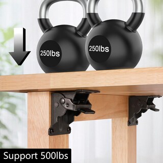 Foto 6 | Foto 6 | Soportes Plegables Spiflamm Con Bisagra Autoblocante Paquete De 8 Color Negro - Venta Internacional.
