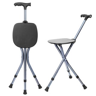Foto 1 | Foto 1 | Bastón Con Asiento Enluntra Portátil Ajustable Y Plegable - Venta Internacional.