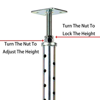 Foto 3 | Foto 3 | Basement Floor Jack Phlkjl Paquete De 4 Unidades Ajustables De 20 A 33 Cm Acero - Venta Internacional.