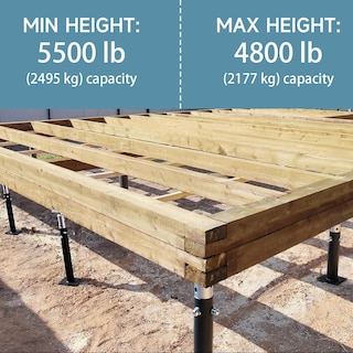 Foto 7 | Foto 7 | Basement Floor Jack Phlkjl Paquete De 4 Unidades Ajustables De 20 A 33 Cm Acero - Venta Internacional.