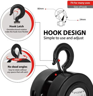 Foto 3 | Foto 3 | Polipasto Manual Specstar De 1 Tonelada Y 1000 Kg De Capacidad Cadena De 3 M - Venta Internacional.