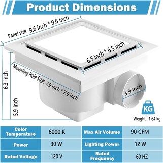 Foto 4 | Foto 4 | Ventilador Nalle Ffl-200 Con Luz De 24 4 Cm 12 W 112 Cfm 1.0 Sones - Venta Internacional.