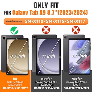 Foto 2 | Foto 2 | Funda Seymac De Serie Para Samsung Galaxy Tab A9 De 8 7 Pulgadas Con Accesorios - Venta Internacional.