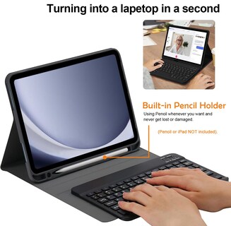 Foto 6 | Foto 6 | Funda De Teclado Compatible Para Samsung Galaxy Tab A9+ 11'' 2023 - Venta Internacional.